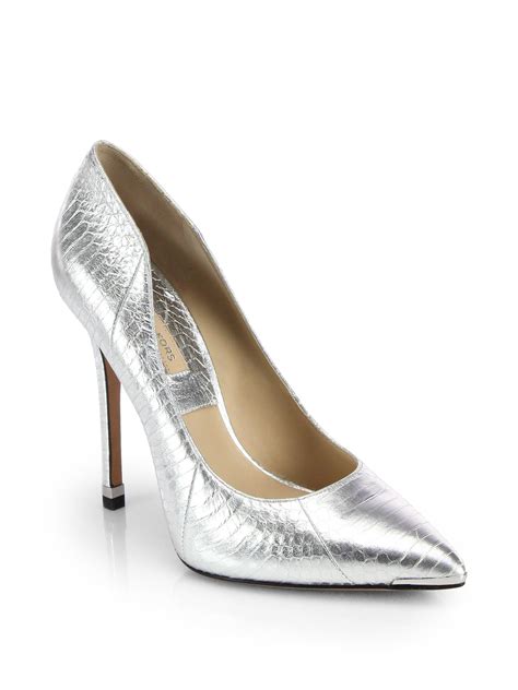 michael kors damen clair pumps silber|High Heel & Pumps for Women .